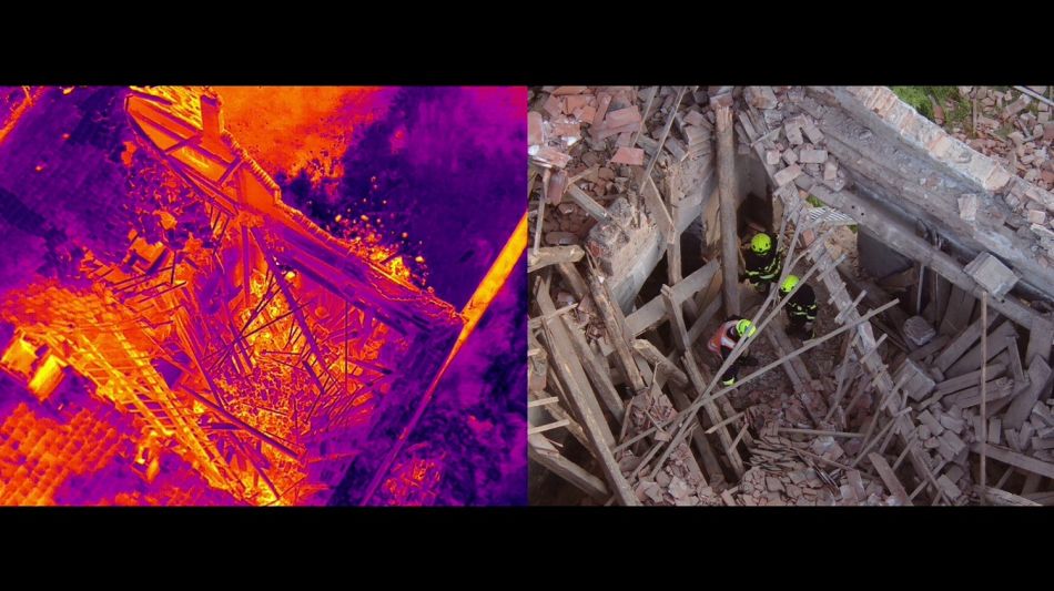 Zásah u&nbsp;požáru_pohled v&nbsp;aplikace IZS Stream