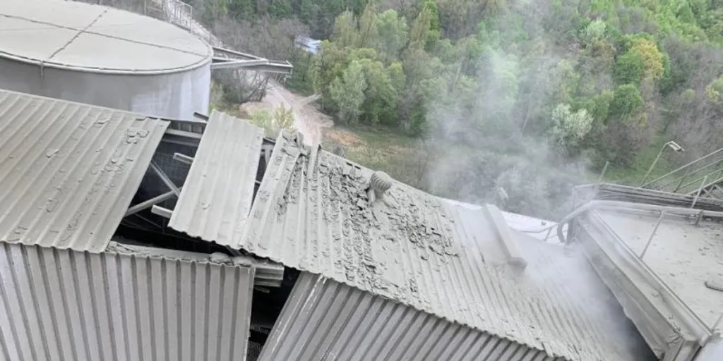 Využití antikolizního dronu po havárii ocelových konstrukcí v cementárně