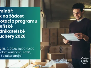 Seminář: Jak na žádost o dotaci z programu Plzeňské podnikatelské vouchery 2026