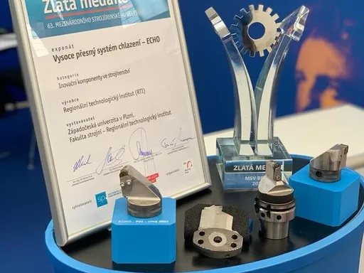 Systém chlazení řezných nástrojů z výzkumného centra RTI získal v Brně Zlatou medaili